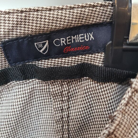 Cremeux Classics Mens Gray Houndstooth Flat Front Shorts Size 38 Cotton Blend Wi - Picture 3 of 8
